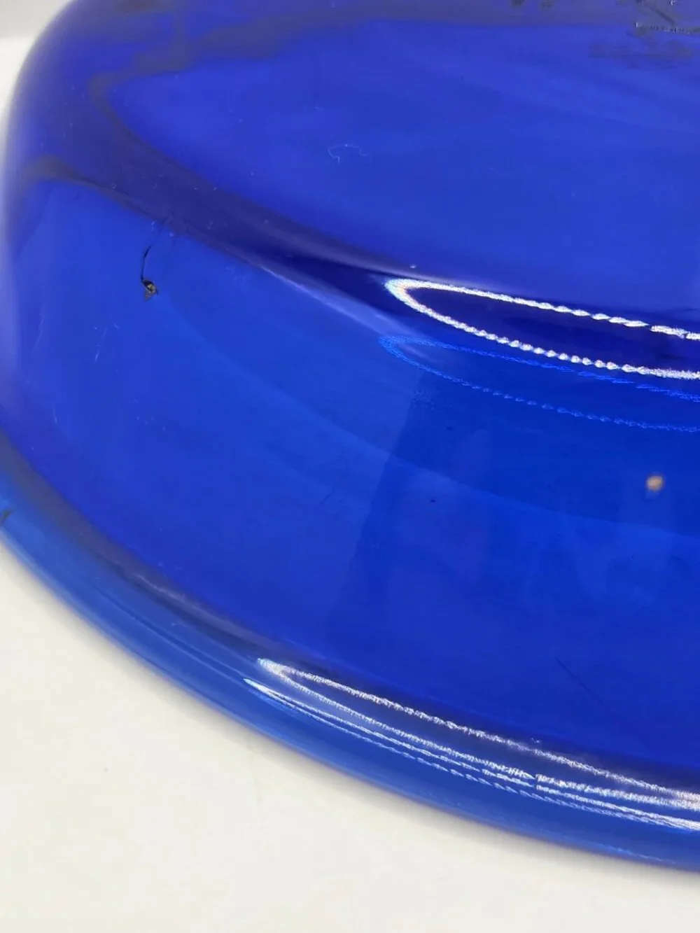 Vintage Anchor Hocking 10 Inch Cobalt Blue Glass Pie Plate
